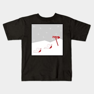 Candy Cane Crossing Kids T-Shirt